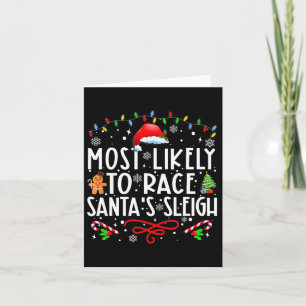 Hoogstwaarschijnlijk om Santa's slee te racen Fami Kaart