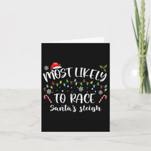 Hoogstwaarschijnlijk om Santa's slee te racen Fami Kaart