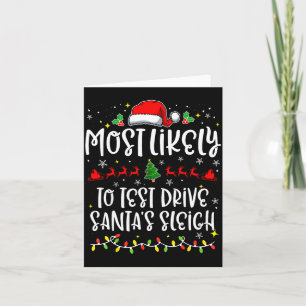 Hoogstwaarschijnlijk om Santa's slee te testrijden Kaart