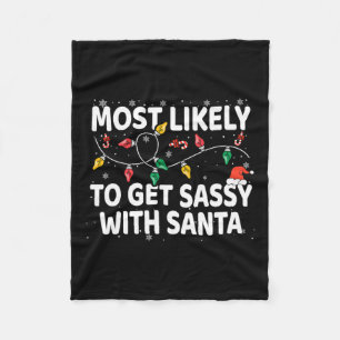 Hoogstwaarschijnlijk om sexy te worden met Santa X Fleece Deken