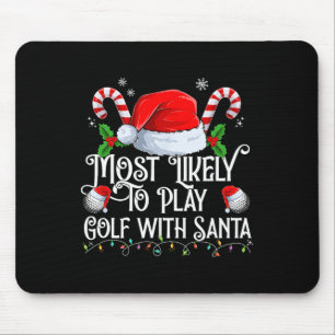 Hoogstwaarschijnlijk om te golfen met Santa Xmas M Muismat