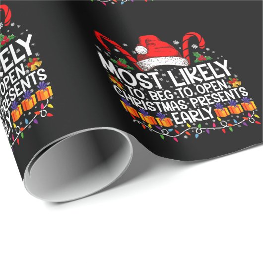 Hoogstwaarschijnlijk om te smeken om kerstcadeaus cadeaupapier (Rol Hoek)