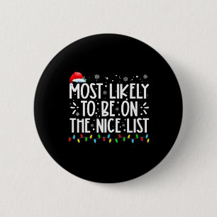 Hoogstwaarschijnlijk op de leuke lijst Xmas Family Ronde Button 5,7 Cm