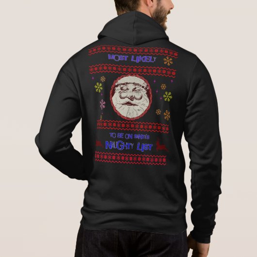 Hoogstwaarschijnlijk op Santa's Naughty List Edita Hoodie (Achterkant)