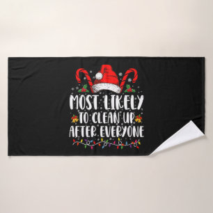 Hoogstwaarschijnlijk Opruimen Na Iedereen Kerstmis Badhanddoek