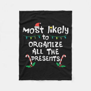 Hoogstwaarschijnlijk organiseren Cadeaus Kerstmis Fleece Deken