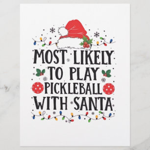 Hoogstwaarschijnlijk Pickleball spelen met Kerstma Flyer