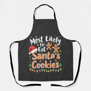 Hoogstwaarschijnlijk Santa's Cookies Santa Hat ete Schort