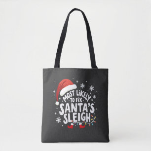Hoogstwaarschijnlijk Santa's Sleigh Handyman Xmas Draagtas