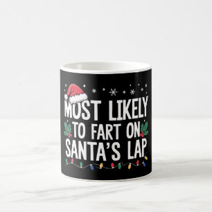 Hoogstwaarschijnlijk scheet op kerstschoot koffiemok