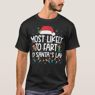 Hoogstwaarschijnlijk scheet op kerstschoot t-shirt