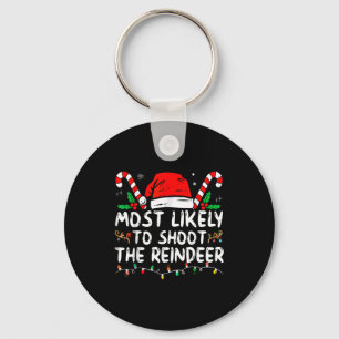 Hoogstwaarschijnlijk Schiet De Kerstman Van De Ren Sleutelhanger