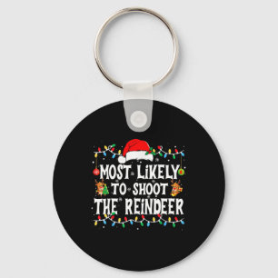 Hoogstwaarschijnlijk Schiet De Rendieren Kerst Mat Sleutelhanger
