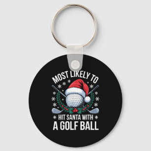 Hoogstwaarschijnlijk Sinterklaas Rakt met een Golf Sleutelhanger