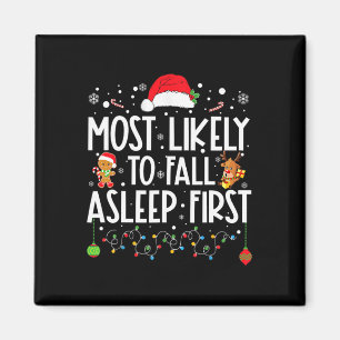 Hoogstwaarschijnlijk slaapt eerst leuk Kerstmis fa Magneet