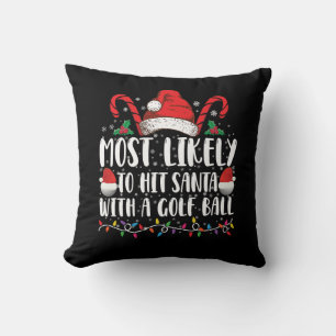 Hoogstwaarschijnlijk Slaat Santa Met Een Golfbal K Kussen