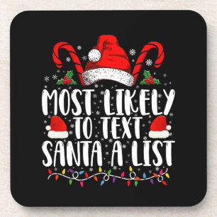 Hoogstwaarschijnlijk sms't Santa een lijst die ove Bier Onderzetter