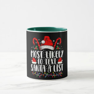 Hoogstwaarschijnlijk sms't Santa een lijst die ove Mok