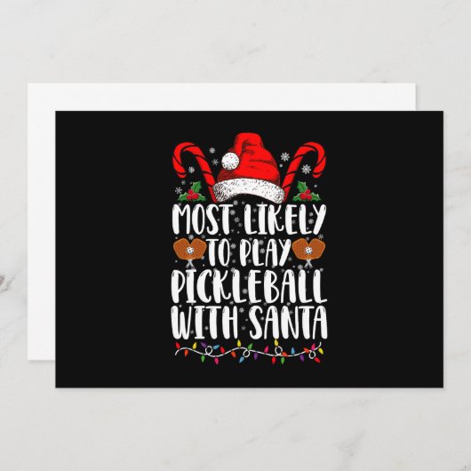 Hoogstwaarschijnlijk speelt Pickleball met de fami Kaart (Voorkant / Achterkant)