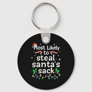 Hoogstwaarschijnlijk Steel Santa's Zak Familie Ker Sleutelhanger