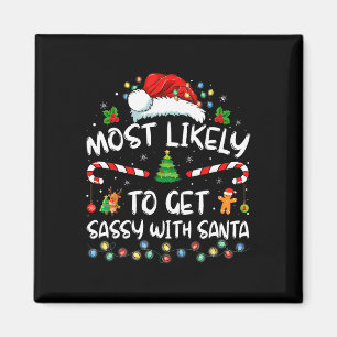Hoogstwaarschijnlijk Sy Krijgen Met Kerstman Funny Magneet