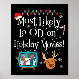 Hoogstwaarschijnlijk te doen in kerstfilms Funny C Poster
