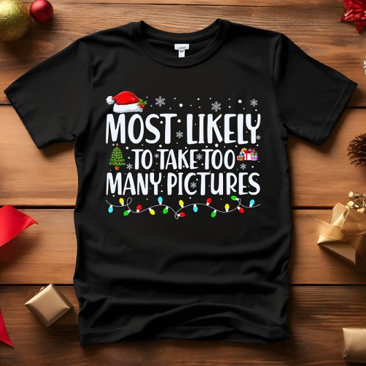 Hoogstwaarschijnlijk te veel AFBEELDINGEN KERSTMIS T-shirt