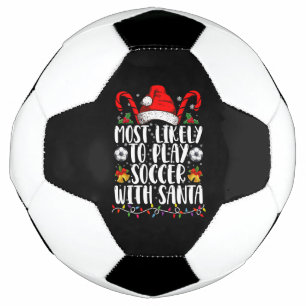 Hoogstwaarschijnlijk voetballen met Kerstman Famil