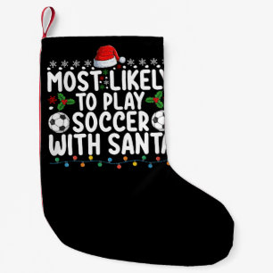 Hoogstwaarschijnlijk voetballen met Kerstman Kerst Kleine Kerstsok