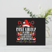 Hoogstwaarschijnlijk warme chocolademarshmallows d kaart (Staand voorkant)