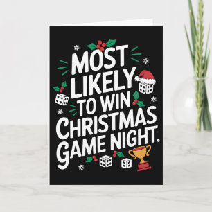 Hoogstwaarschijnlijk winnaar familie kerst spellet kaart