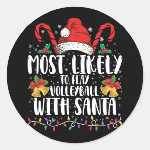 Hoogstwaarschijnlijk zal volleyball spelen met de ronde sticker