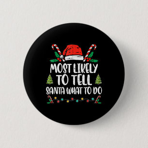 Hoogstwaarschijnlijk Zegt Wat Sinterklaas Moet Doe Ronde Button 5,7 Cm