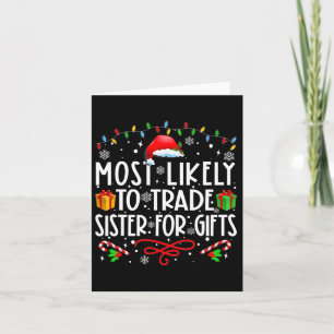 Hoogstwaarschijnlijk Zus Verruilen Voor Cadeaus Fa Kaart