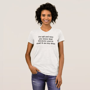 hoogte-aankondiging t-shirt
