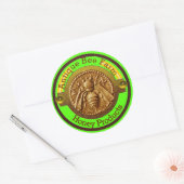 HOOGTE / BEEKEEPER BEEKEEPER lichtgroen Ronde Sticker (Envelop)