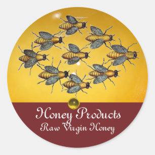 HOOGTE/BEEKEEPER BEEKEEPLEVERING RONDE STICKER