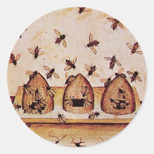 HOOGTE, BEEKEEPER BEEKEEPLEVERING RONDE STICKER (Voorkant)
