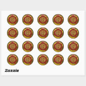 HOOGTE/BEEKEEPER RODE WAXSEAL RONDE STICKER (Vel)
