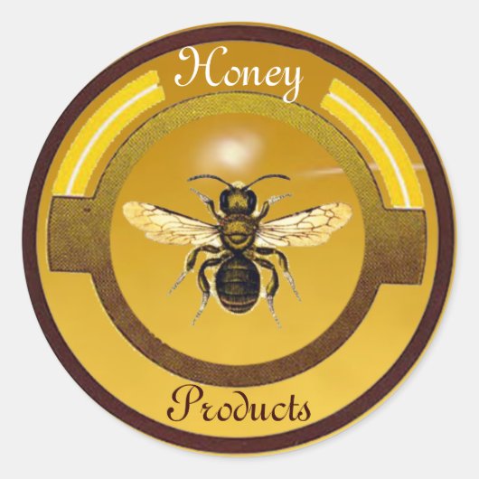 HOOGTE/BEEKEEPER RONDE STICKER (Voorkant)