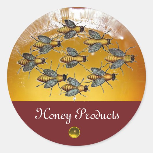 HOOGTE/BEEKEEPER RONDE STICKER (Voorkant)