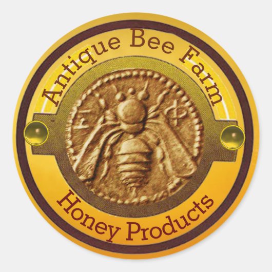 HOOGTE/BEEKEEPER RONDE STICKER (Voorkant)