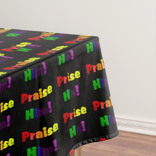 Hoogte hem (regenboogkleuren) tafelkleed (Voorbeeld)
