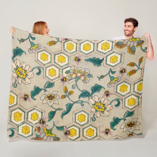 HOOGTE, RUNDEREN, SPRINGSTROMEN FLEECE DEKEN (In situ)