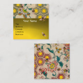 HOOGTE, RUNDEREN, SPRINGSTROMEN VIERKANTE VISITEKAARTJE (Voorkant / Achterkant)