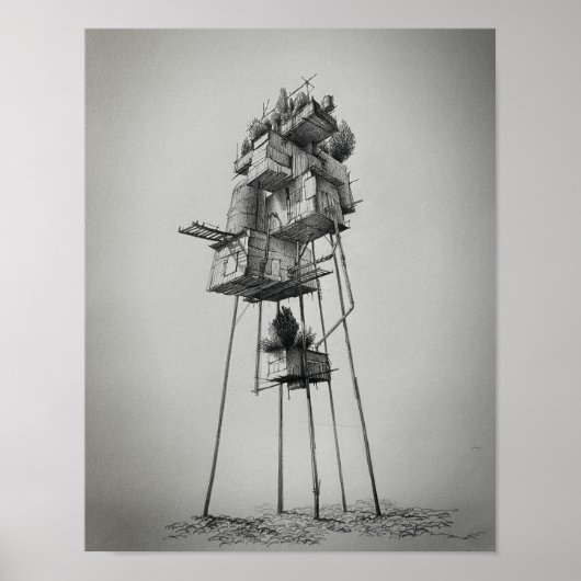 Hoogte van onzekere toekomst poster (Voorkant)