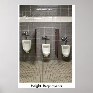 Hoogte vereist... poster