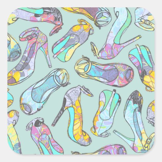 Hoogte Vierkante Sticker (Voorkant)