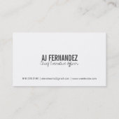 Hoogte Visitekaartjes (Achterkant)