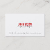 Hoogte Visitekaartjes (Achterkant)